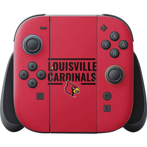 University of Louisville Cardinals Striped Nintendo Skins