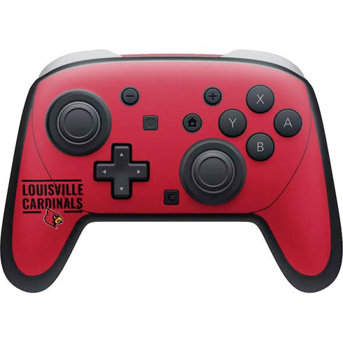 University of Louisville Cardinals Striped Nintendo Skins