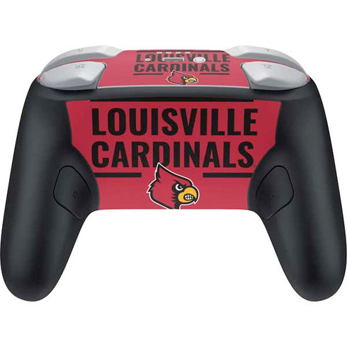 University of Louisville Cardinals Striped Nintendo Switch 2 (2025) Pro Controller Skin