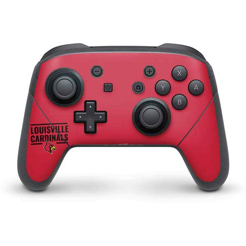 University of Louisville Cardinals Striped Nintendo Skins
