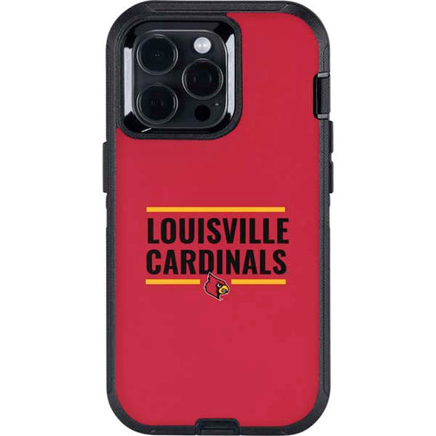 University of Louisville Cardinals Striped Otterbox Defender iPhone Skin