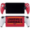 University of Louisville Cardinals Striped PlayStation Portal Remote Player Skin