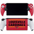 University of Louisville Cardinals Striped PlayStation Portal Remote Player Skin