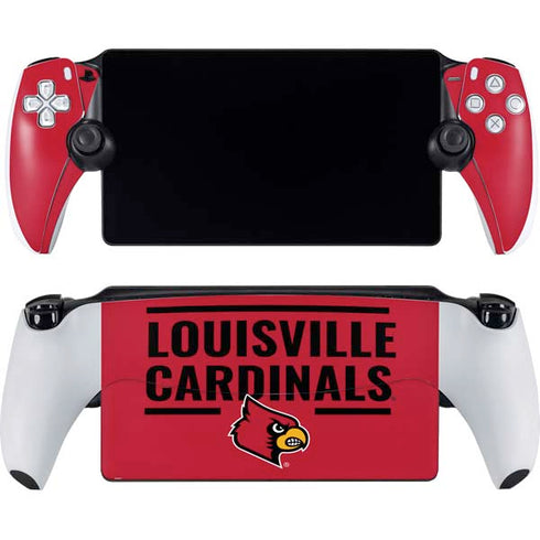 University of Louisville Cardinals Striped PlayStation PS5 Skins