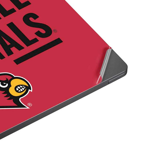 University of Louisville Cardinals Striped Surface Laptop 7 15in Skin