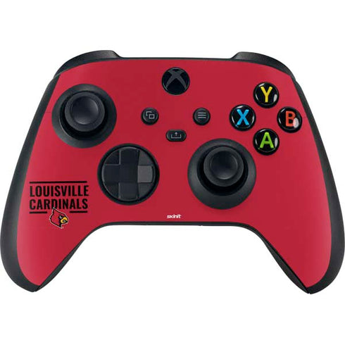 University of Louisville Cardinals Striped Xbox Series X Skins