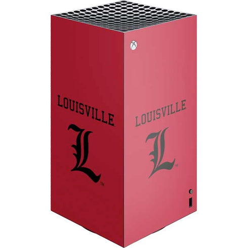 University of Louisville Cardinals XBox Series X Digital Edition Console Skin