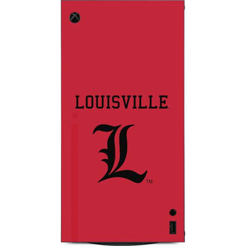 University of Louisville Cardinals XBox Series X Digital Edition Console Skin