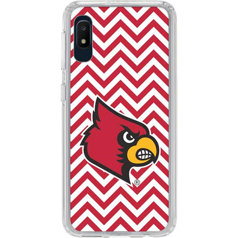 University of Louisville Chevron Galaxy A10e Clear Case