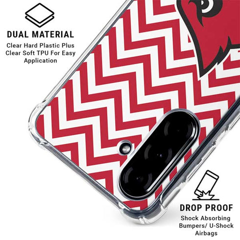 University of Louisville Chevron Galaxy A36 5G Clear Case