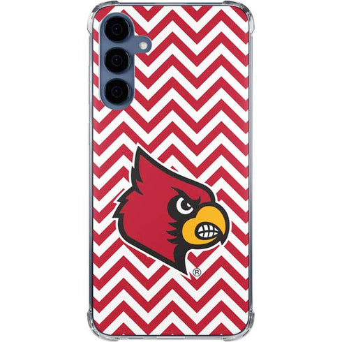 University of Louisville Chevron Galaxy A55 5G Clear Case