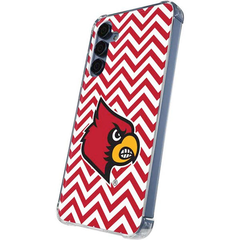 University of Louisville Chevron Galaxy A55 5G Clear Case