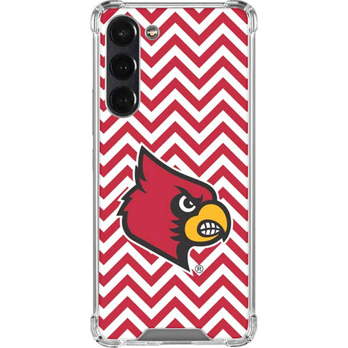 University of Louisville Chevron Galaxy S24 FE Clear Case