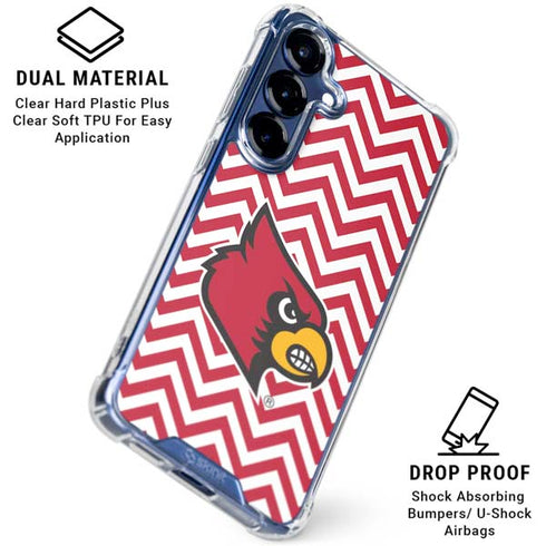 University of Louisville Chevron Galaxy S25 Plus Clear Case
