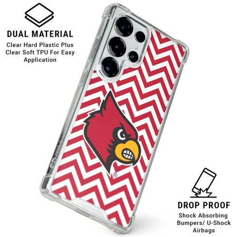 University of Louisville Chevron Galaxy S25 Ultra Clear Case