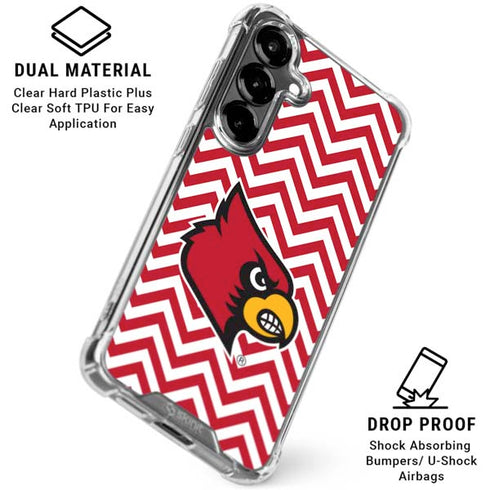 University of Louisville Chevron Galaxy S26 Clear Case