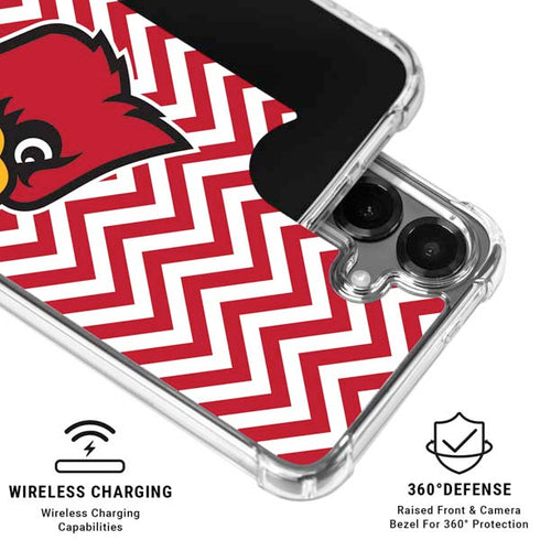University of Louisville Chevron Galaxy S26 Plus Clear Case