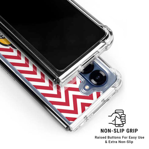 University of Louisville Chevron Galaxy Z Fold6 Clear Case