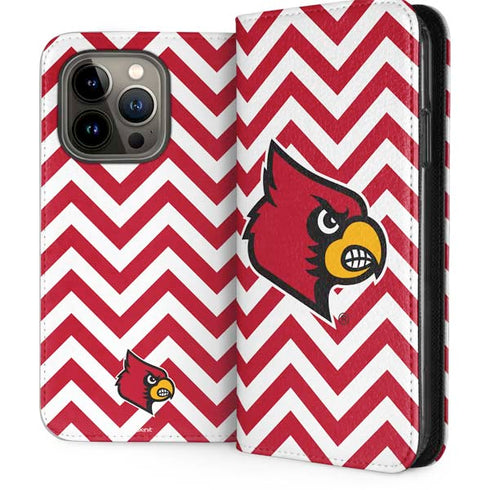 University of Louisville Chevron iPhone 13 Pro Folio Case