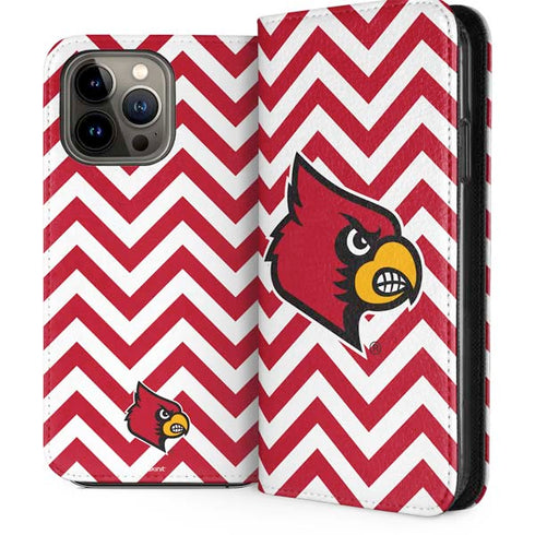 University of Louisville Chevron iPhone 14 Pro Max Folio Case