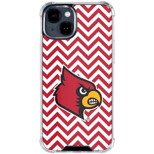 University of Louisville Chevron iPhone 15 Clear Case