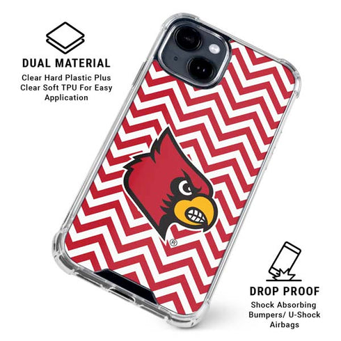 University of Louisville Chevron iPhone 15 Clear Case
