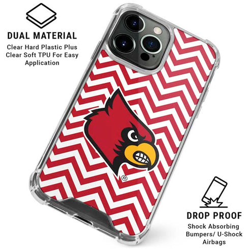 University of Louisville Chevron iPhone 16 Pro Clear Case