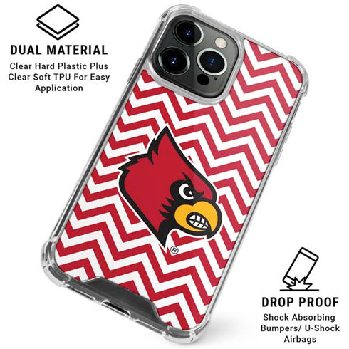 University of Louisville Chevron iPhone 16 Pro Max Clear Case