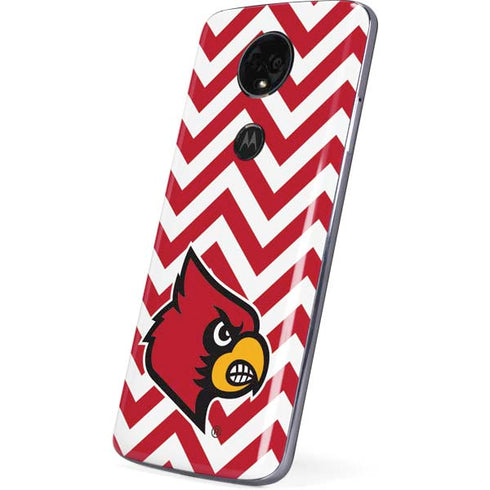 University of Louisville Chevron Moto E5 Plus Skin