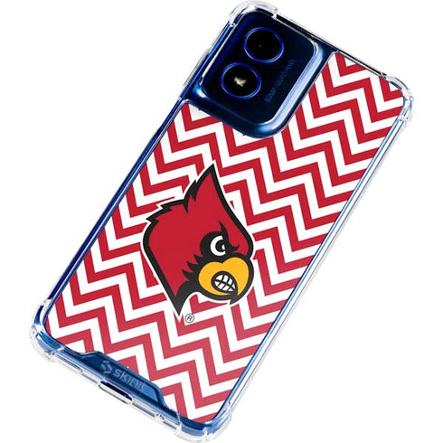 University of Louisville Chevron Moto G 5G (2024) Clear Case