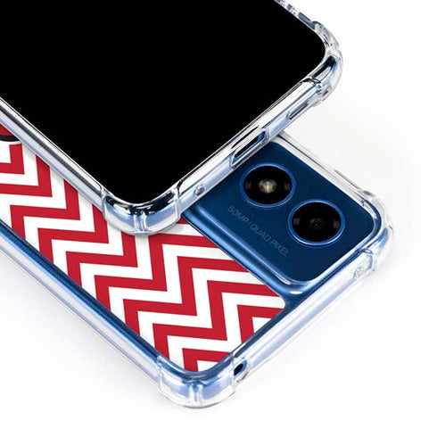 University of Louisville Chevron Moto G 5G (2024) Clear Case