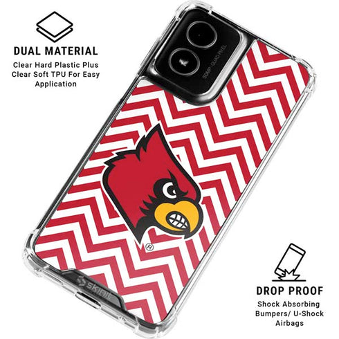 University of Louisville Chevron Moto G Power 5G (2024) Clear Case