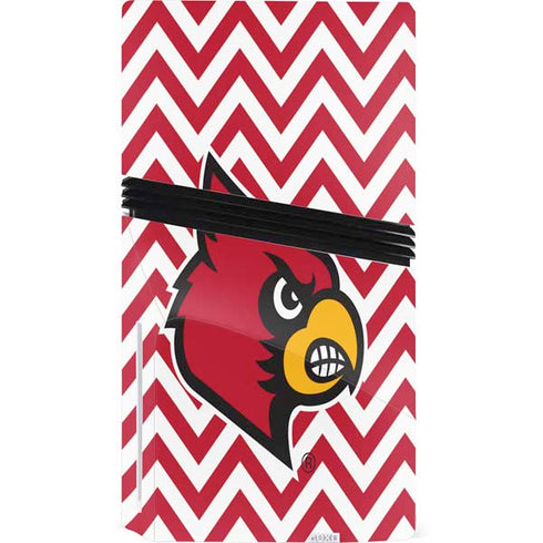 University of Louisville Chevron PS5 Pro Disk Console Skin