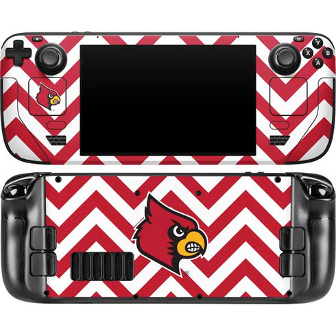 University of Louisville Chevron Steam Deck Handheld Gaming Computer OLED Skin