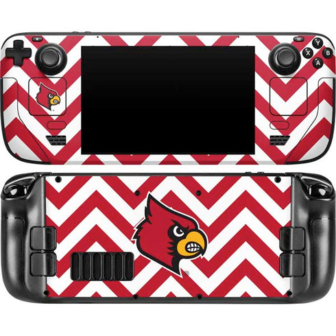 University of Louisville Chevron Steam Deck Handheld Gaming Computer Skin