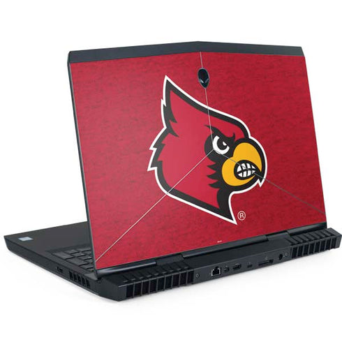 University of Louisville Red Background Dell Alienware Skin