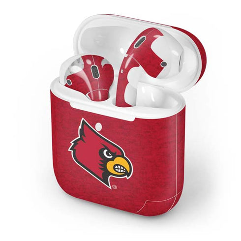 University of Louisville Red Background Apple AirPods 2 Skin