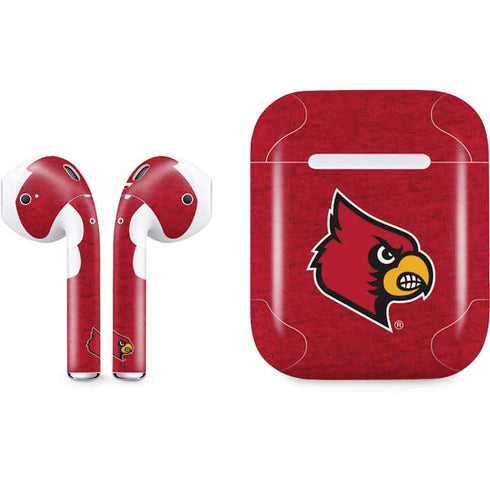 University of Louisville Red Background Apple AirPods Skin