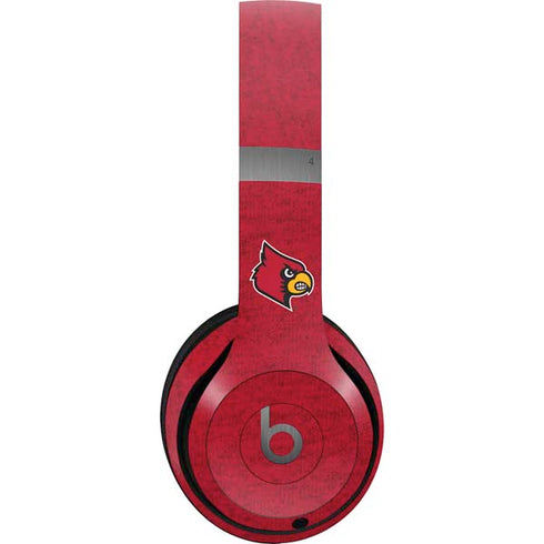 University of Louisville Red Background Beats Solo 4 Wireless Headphones Skin