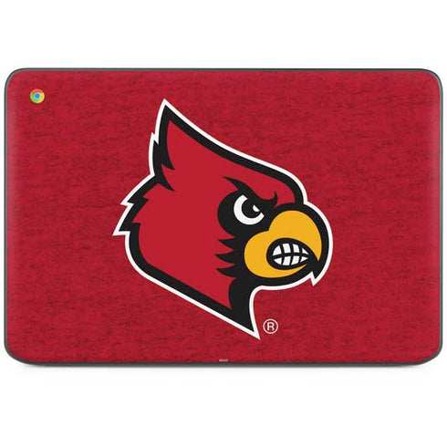 University of Louisville Red Background HP Chromebook Skin