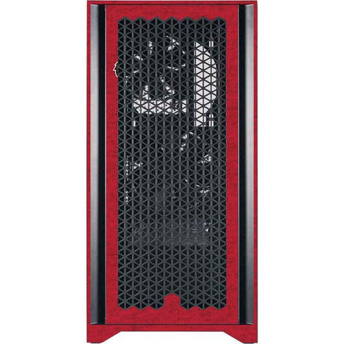 University of Louisville Red Background Corsair 4000D Tempered Glass Mid-Tower ATX Case Skin