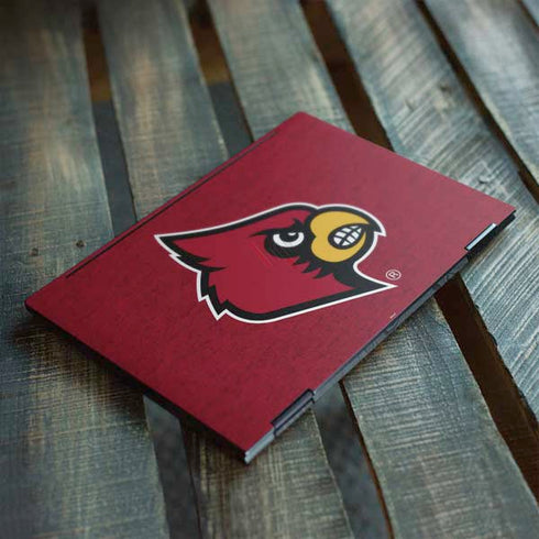 University of Louisville Red Background HP Envy Skin