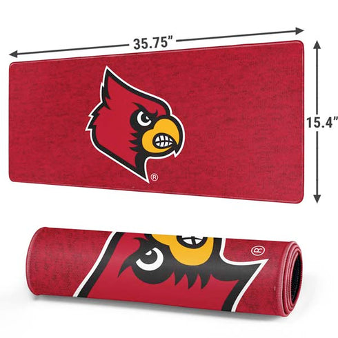 University of Louisville Red Background Gaming Mouse Pad