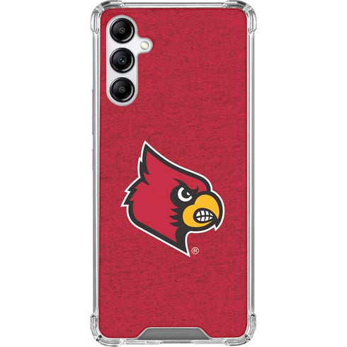 University of Louisville Red Background Gabb Phone 4 Clear Case