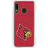 University of Louisville Red Background Galaxy A20 Clear Case