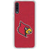 University of Louisville Red Background Galaxy A50 Clear Case