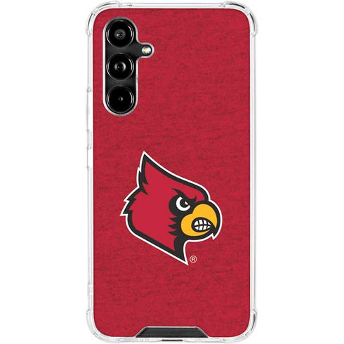 University of Louisville Red Background Galaxy A54 5G Clear Case