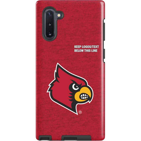 University of Louisville Red Background Galaxy Cases