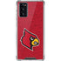University of Louisville Red Background Galaxy Note20 5G Clear Case