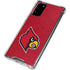 University of Louisville Red Background Galaxy Note20 5G Clear Case